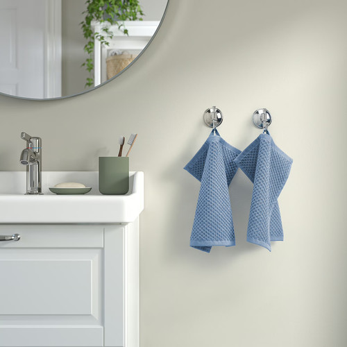 GULVIAL Washcloth, dark grey-blue, 30x30 cm