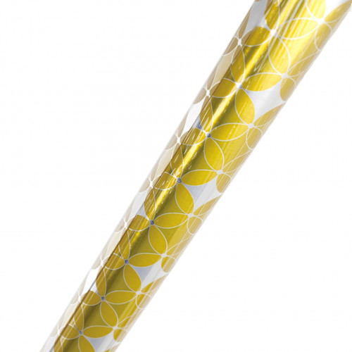 Gift Wrapping Paper 70x200cm, mtallic 1pc, assorted
