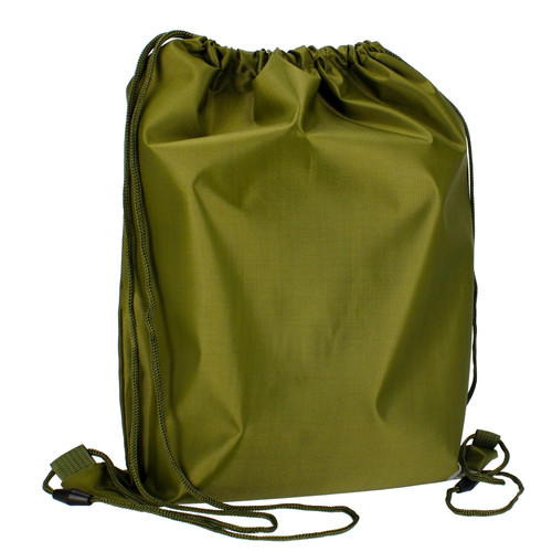 Drawstring Bag School Shoes/Clothes Bag, olive green