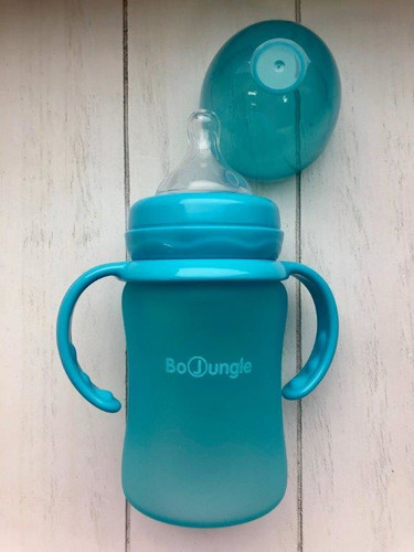 Bo Jungle B-Thermo Bottle Silicone Glass 150ml Turquoise