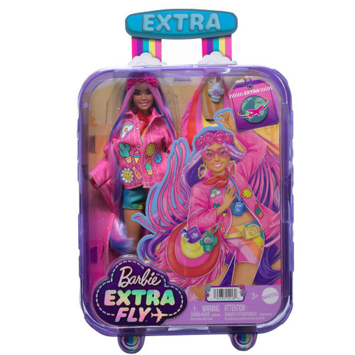 Barbie Travel Doll With Desert Fashion, Barbie Extra Fly HPB15 3+