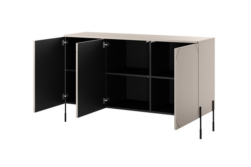 Three-Door Cabinet Sonatia 150 cm, cashmere