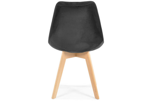 Upholstered Dining Chair Bolonia Lux, black