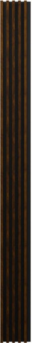 Stegu Wall Decorative Lamellas Comfort, hazelnut/black, 5 slats/1 tile