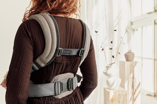 BABYBJORN Baby Carrier Harmony 3D Mesh, Grey beige, 0-3y