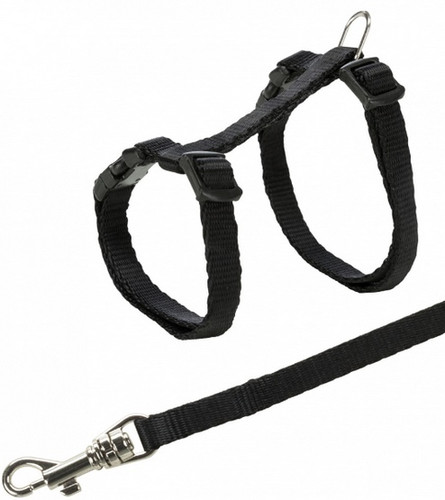 Trixie Junior Harness with Leash for Cats, assorted colours