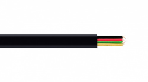 Flat Telephone Cable Stranded Wire 100m, black