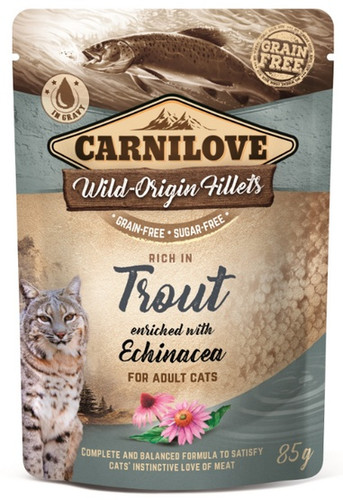 Carnilove Cat Food Trout & Echinacea 85g