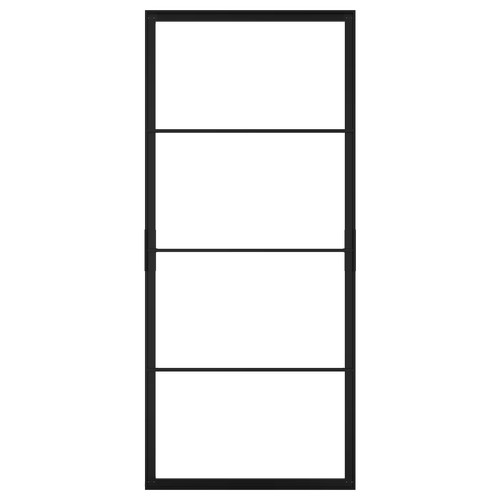 SKYTTA Sliding door frame, black, 102x231 cm