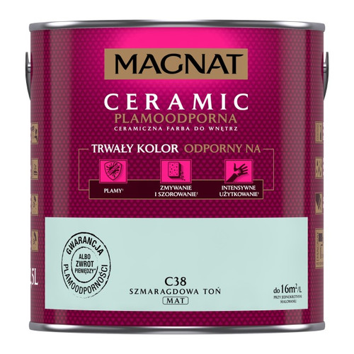 Magnat Ceramic Interior Ceramic Paint Stain-resistant 2.5l, emerald depth