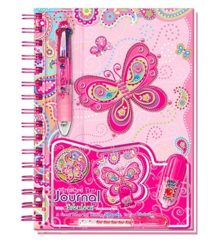 Pecoware Diary Fabulous Journal Butterflies 6+