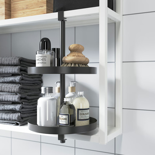 ENHET Swivel shelf, anthracite, 40x21 cm