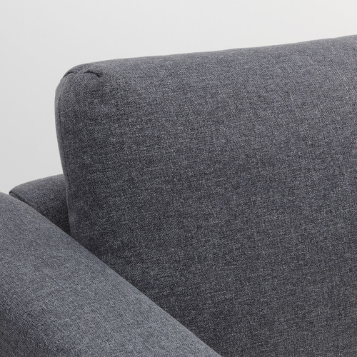 VIMLE Chaise longue, Gunnared medium grey