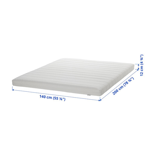 ÅFJÄLL Foam mattress, firm/white, 140x200 cm