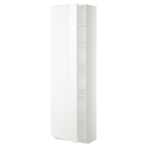 METOD High cabinet with shelves, white/Ringhult white, 60x37x200 cm