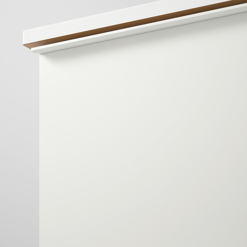GODMORGON / TOLKEN Wash-stand with 2 drawers, high-gloss white/marble effect, 62x49x60 cm