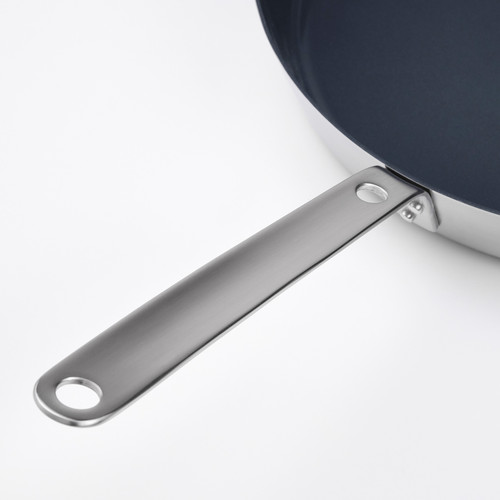 HEMKOMST Frying pan, stainless steel/non-stick coating, 32 cm