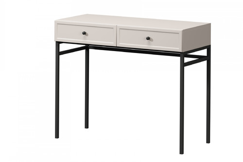Console Table Lorini 100, cashmere, black knobs