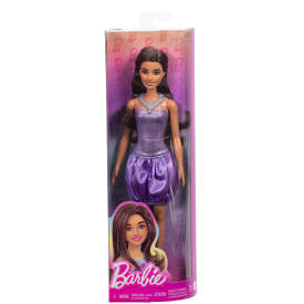 Barbie Fashionistas Doll #234 in Sequined Purple Dress HYT92 3+
