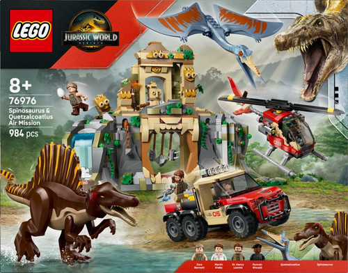LEGO Jurassic World Spinosaurus & Quetzalcoatlus Air Mission 8+