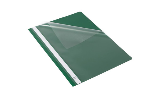 Plastic Report File A4 Standard 25-pack, green