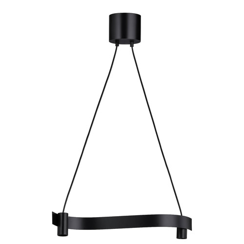 ACKJA Pendant lamp, wave shaped/black