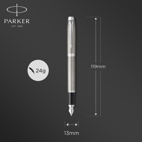 Parker IM Essential Stainless Steel CT Fountain Pen