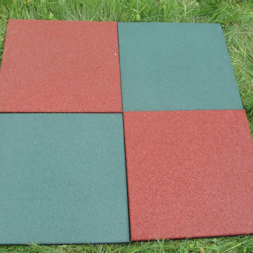 Rubber Tile for Playgrounds 50 x 50 x 2 cm