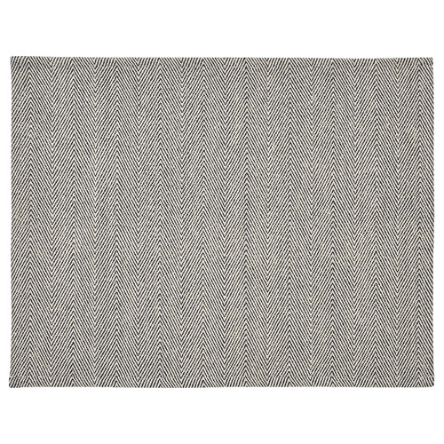 SILVERARV Place mat, beige/blue, 35x45 cm