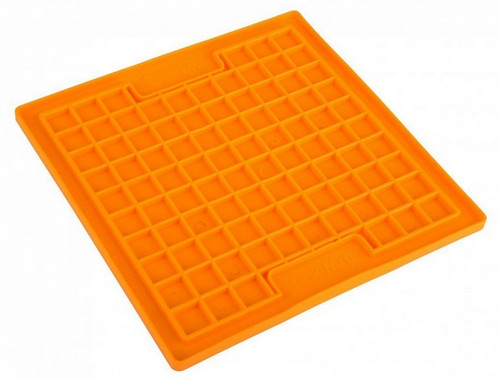 LickiMat Playdate for Dogs, soft, orange