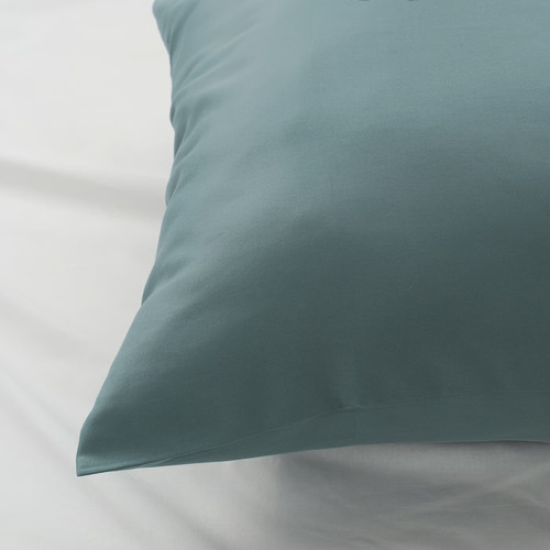 NATTJASMIN Pillowcase, blue-green, 50x60 cm