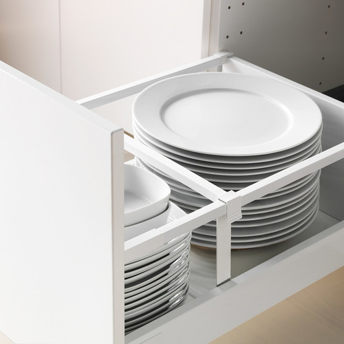 METOD / MAXIMERA Base cb 2 frnts/2 low/1 md/1 hi drw, white, Veddinge white, 40x60 cm