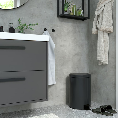 STENTRAPPA Pedal bin, anthracite, 18 l