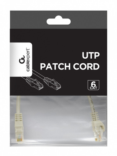 Gembird Patch Cord Cat6 UTP 0.25m, grey