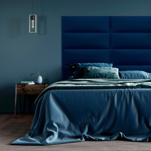 Upholstered Wall Panel Stegu Mollis Rectangle 90 x 30 cm, dark blue