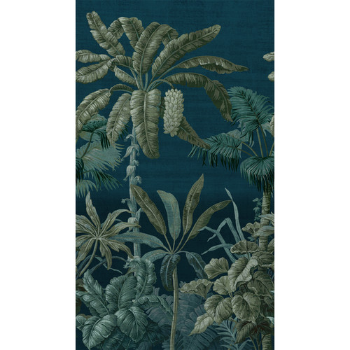 GoodHome Vinyl Wall Mural Wallpaper Tugtu, tropical blue