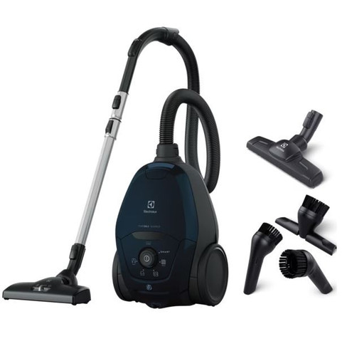 Electrolux Pure D8 PD82-4ST Silence Bagged Vacuum Cleaner, Misty Blue