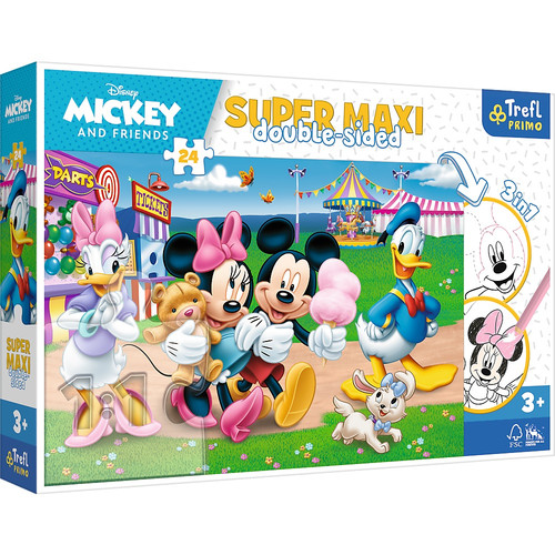 Trefl Primo Super Maxi Children's Puzzle 3in1 Mickey and Friends 24pcs 3+