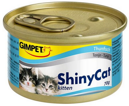 Gimpet Shinycat Kitten Thunfisch Tuna Wet Food 70g