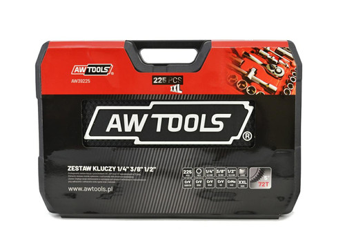 AW Tool Set 225pcs 1/2"/3/8"/1/4"