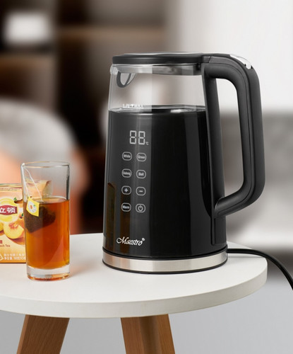 Feel Maestro 1.7L Glass Electric Kettle with Temperature Control 2200W MR-049