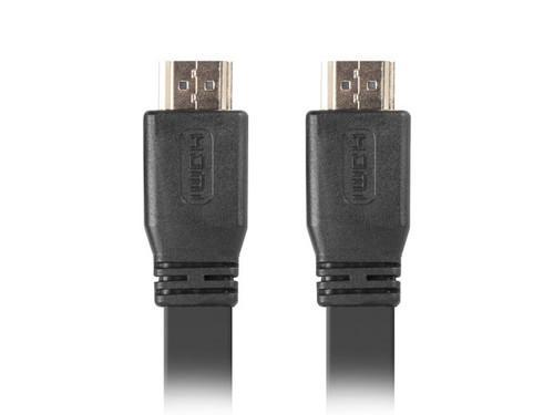 Lanberg Cable HDMI-HDMI v2.0 5m black flat