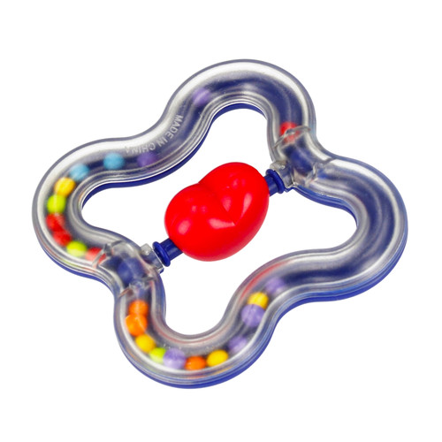 Bam Bam Rattle Heart, assorted colours, 3m+