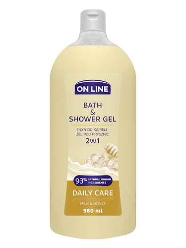 On Line 2in1 Bath & Shower Gel Daily Care 980ml