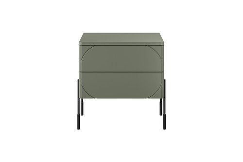 Bedside Table Nightstand Sonatia 45, olive