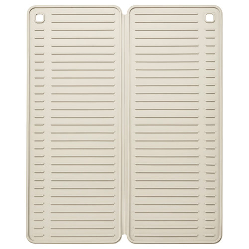RINNIG Dish drying mat, beige, 51x42 cm