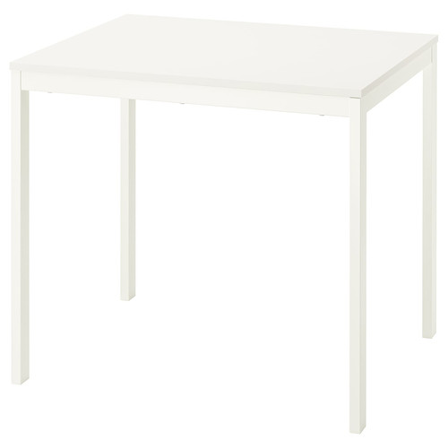 VIHALS Extendable table, white, 84/120x74 cm