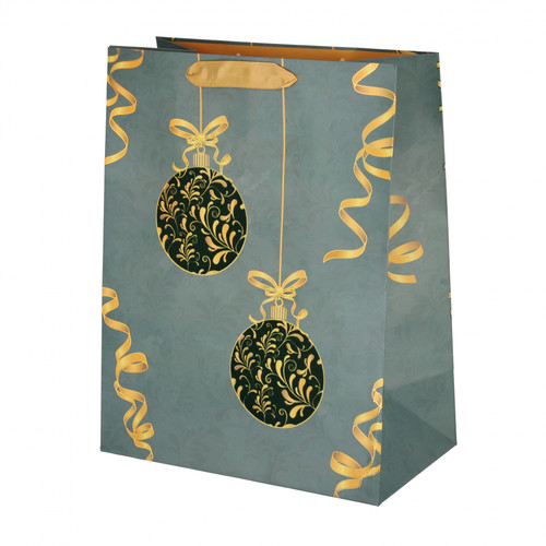 Decorative Christmas Gift Bags, 26x32 cm, Pack of 10