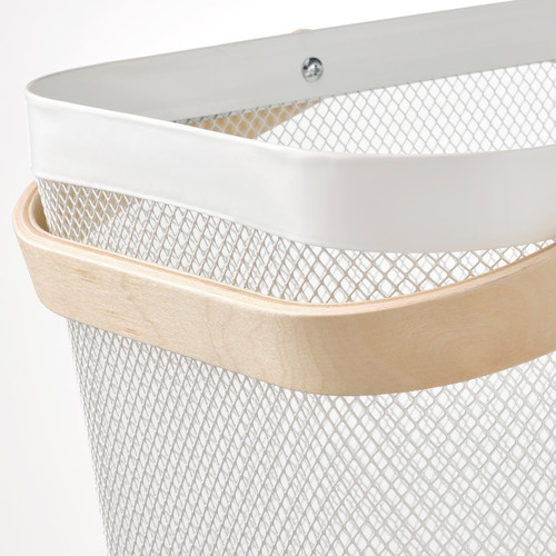 RISATORP Basket, white, 27x42x23 cm