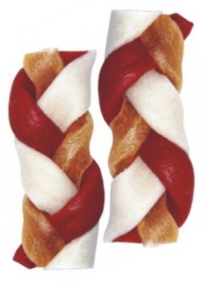 Magnum Dog Snacks Braid 6.5cm 40pcs, red